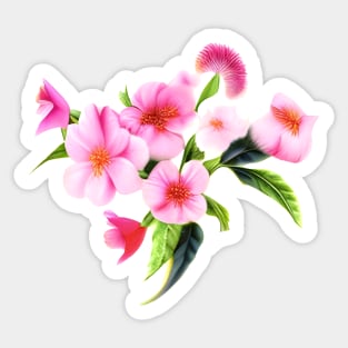 Fresh spring pattern - apple blossoms Sticker